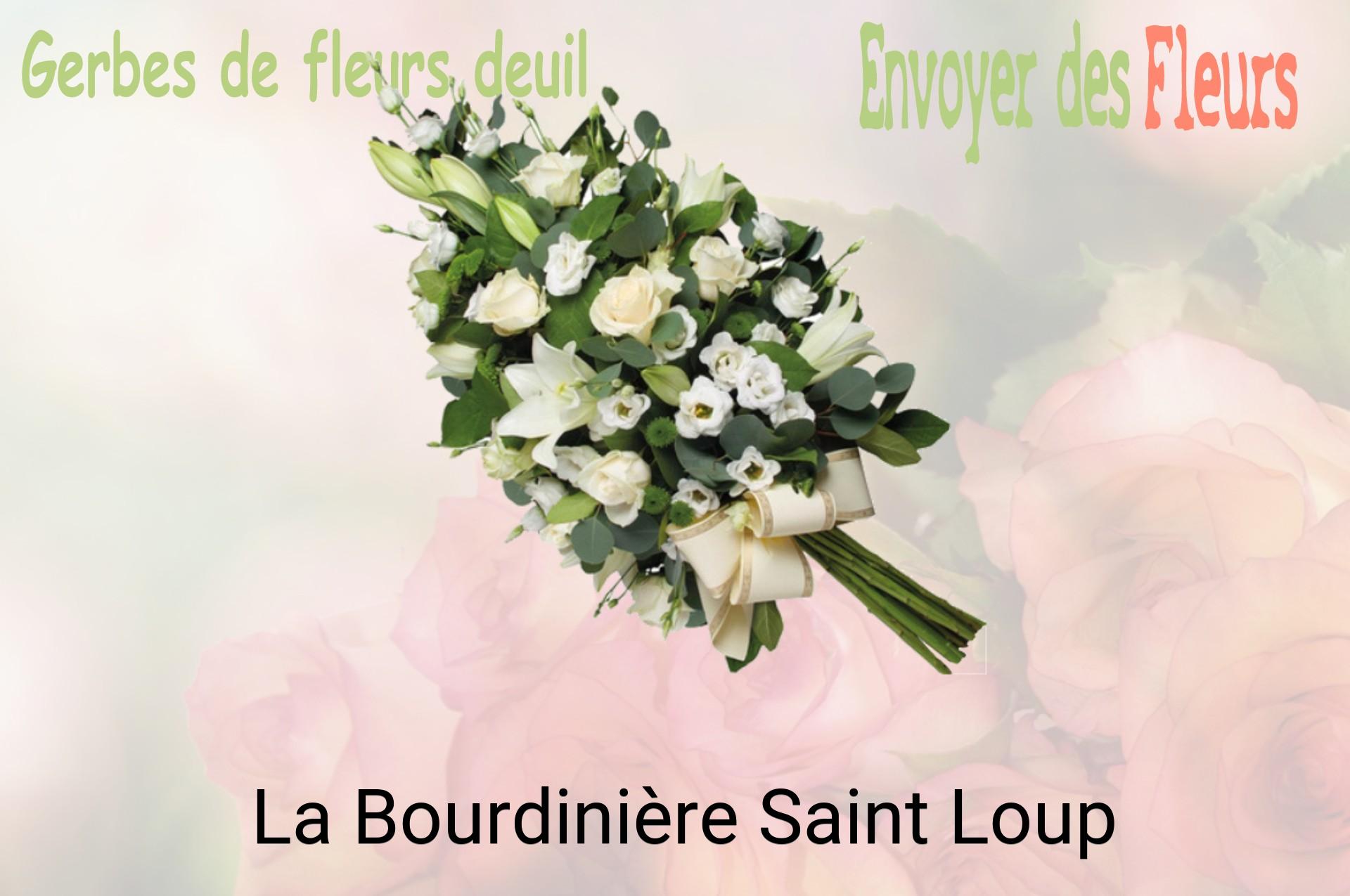 Gerbe de fleurs de deuil livrée à La Bourdinière-Saint-Loup